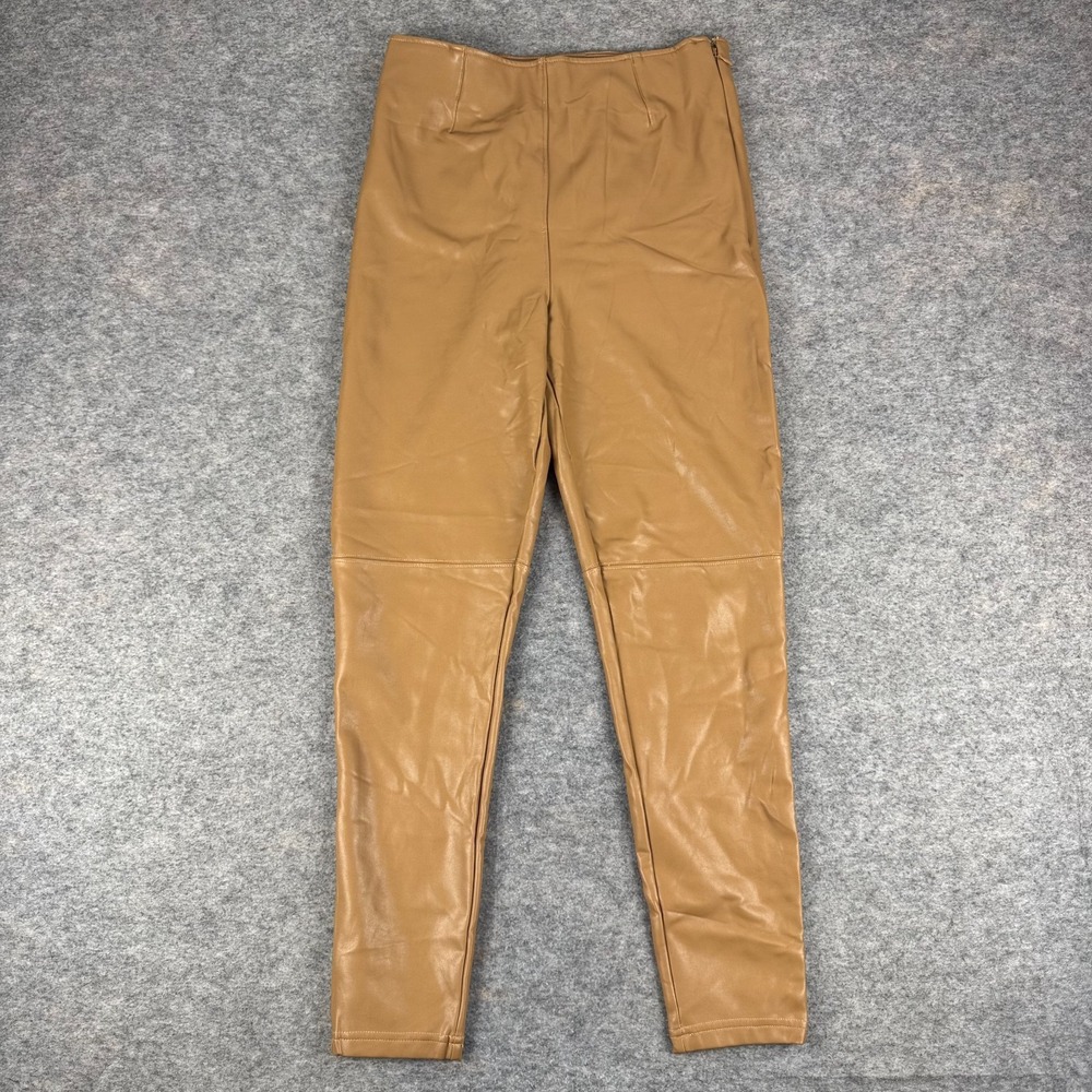 Abercrombie & Fitch Classic High Rise Vegan Leather Leggings 26" Womens Medium M